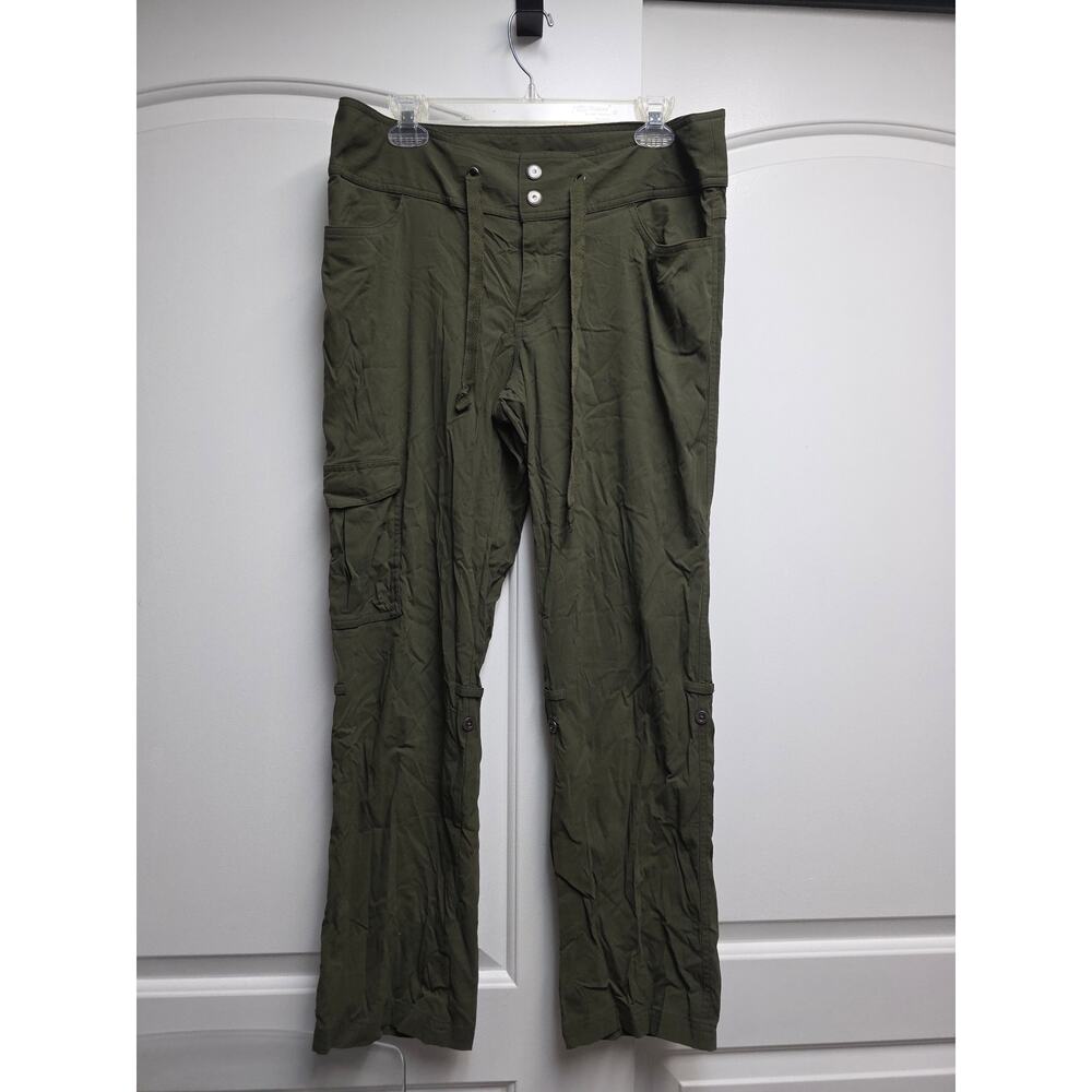Columbia Pants Womens Sz 12 Short Green Omni-Shield Advanced Repellency Outdoors